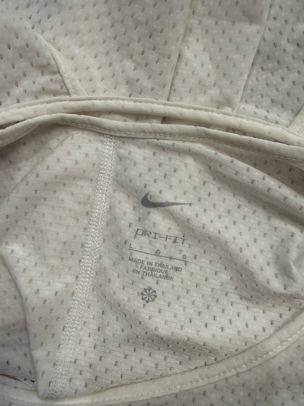 Nike White Mesh Racerback Performance Tank - Picture 3 of 4